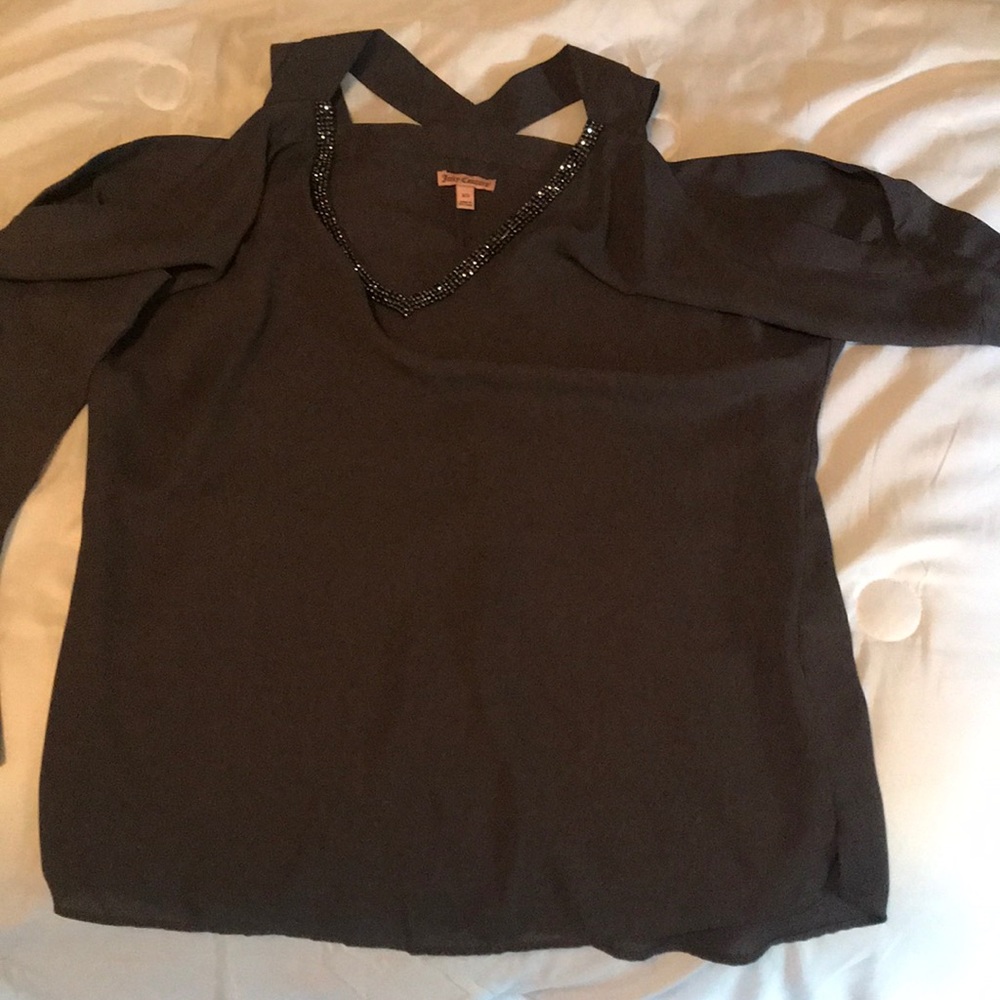 Women’s xs juicy couture grey and black top